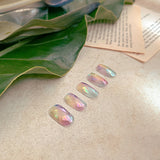 Cotton candy Capiz Shell Nail (Gloss)