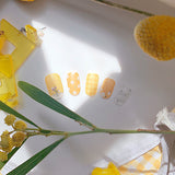 Yellow Spring Check Nail (Matt)